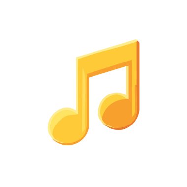 Basit müzik tonu illüstrasyonu