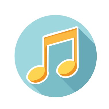 Basit müzik tonu illüstrasyonu