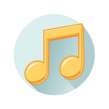 Basit müzik tonu illüstrasyonu