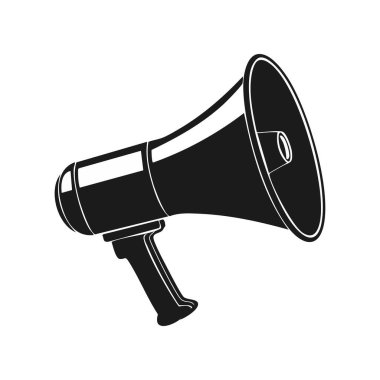Basit Tasarım Simgesi Megafon İllüstrasyonu
