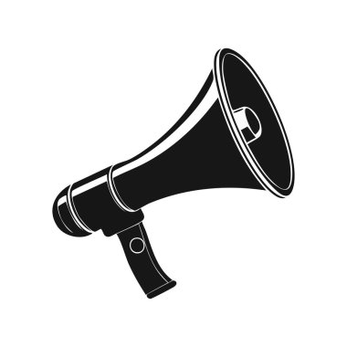 Basit Tasarım Simgesi Megafon İllüstrasyonu