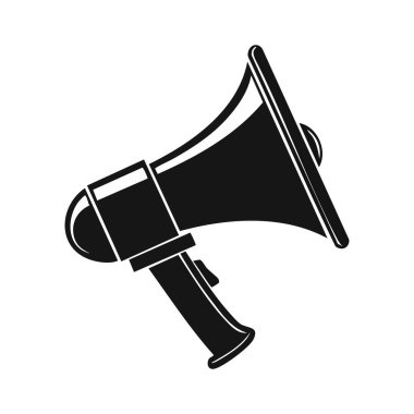 Basit Tasarım Simgesi Megafon İllüstrasyonu