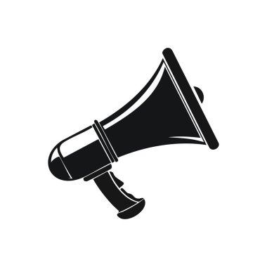 Basit Tasarım Simgesi Megafon İllüstrasyonu