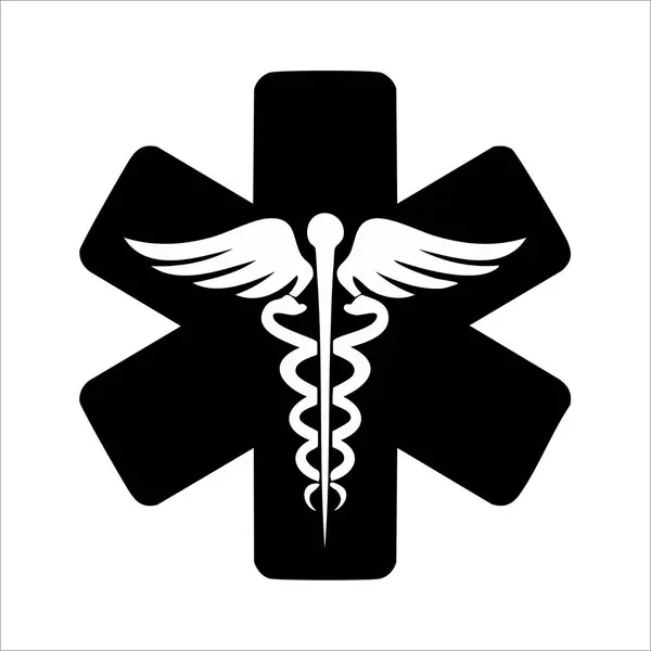 Basit Tasarım Tıbbi Simge İllüstrasyonu