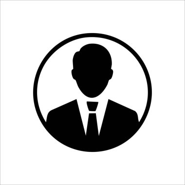 Basit Tasarım Simgesi İnsanları Vektör İllüstrasyonu