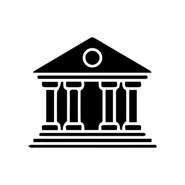 Evler, ofis binaları, gökdelenler ve dini yapılar da dahil olmak üzere farklı türde binaları temsil eden bir ikon seti. Simgeler beyaz zemin üzerinde siyah olarak tasarlanmıştır, minimalist ve modern stile sahiptir.. 