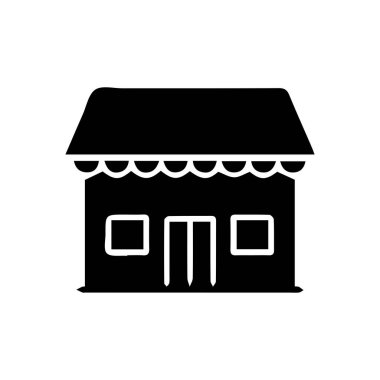 Evler, ofis binaları, gökdelenler ve dini yapılar da dahil olmak üzere farklı türde binaları temsil eden bir ikon seti. Simgeler beyaz zemin üzerinde siyah olarak tasarlanmıştır, minimalist ve modern stile sahiptir.. 