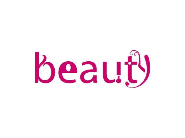 Vedete Iscrizione Stilizzata Beauty — Foto Stock