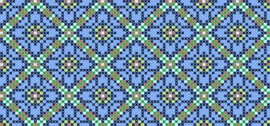 Ukrayna çiçek süsü - antika çapraz dikiş