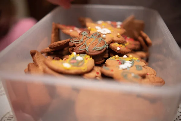 Christmas gingerbread in a box
