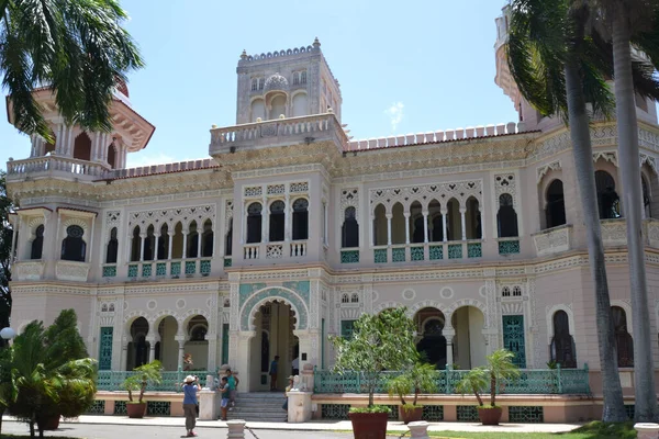 Cuba, Cienfuegos, August 8, 2014: Facade of the Moorish Palace