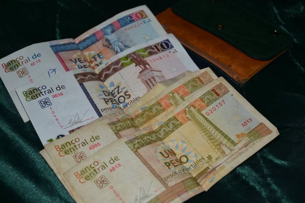 Cuba Augustus 2023 Cubaanse Bankbiljetten Gebruikt Door Toeristen — Stockfoto