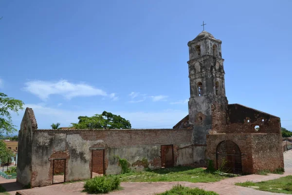 特立尼达教堂圣安的废墟 — 图库照片
