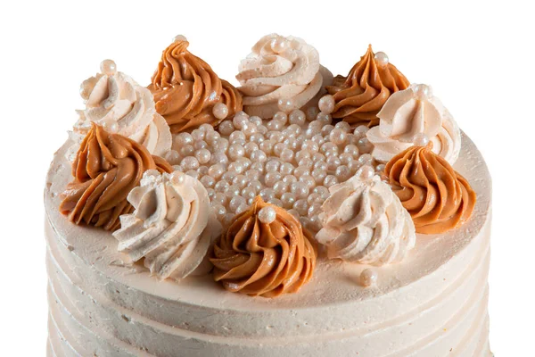 ケーキにクリーム焼き — ストック写真