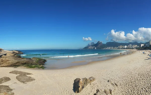 Мбаппе Вид Арпоадор Пляж Ипанема Рио Жанейро Бразилия — стоковое фото
