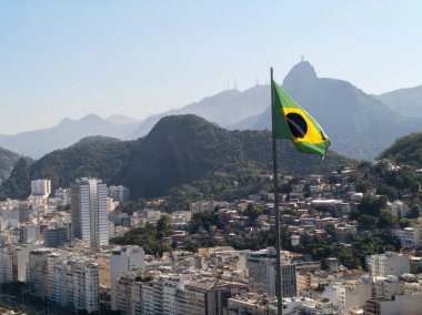 Rio de Janeiro Brezilya 'nın sosyal kontrastı. Binalar ve kenar mahalleler.