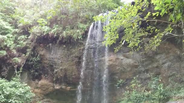Tropikalny Wodospad Lagoa Encantada Mieście Ilheus Bahia Brazylia — Wideo stockowe