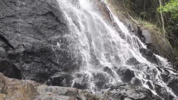 Slow Motion Waterfall Lagoa Encantada City Ilheus Bahia Brazil — Stock Video