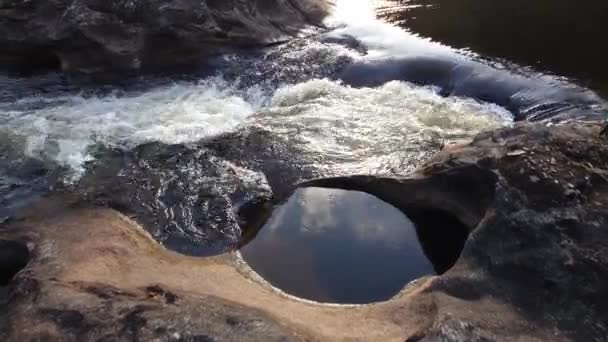Tropical Waterfall Lagoa Encantada City Ilheus Bahia Brazil — Stock Video