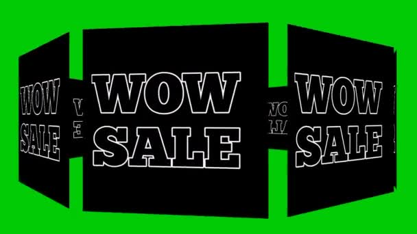 Verkaufsförderung Animationsvideo Mit Grünem Bildschirm — Stockvideo