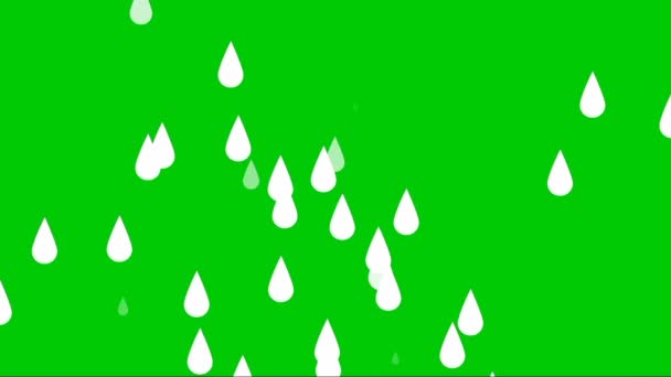 明るい心の緑の画面のアニメーションビデオ — ストック動画