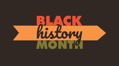 black history month design banner social media