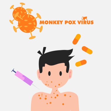 monkeypox virus design banner vector