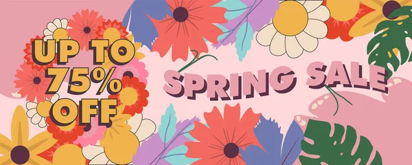 spring sale design banner can be used for ad.