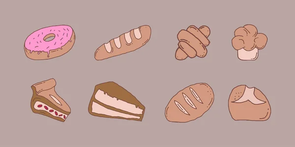 Element Wektorowy Wzornictwa Chleba Piekarnia — Wektor stockowy