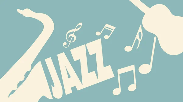 Design Cartaz Dia Internacional Jazz — Vetor de Stock