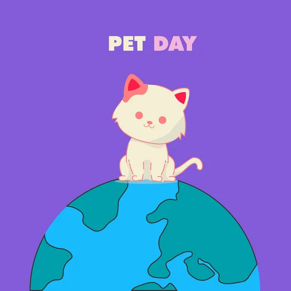 Pet Day Design Vector Campaign — 图库矢量图片