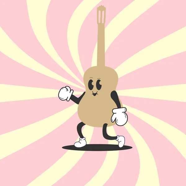 Music Mascot Character Design Vector — Stock Vector