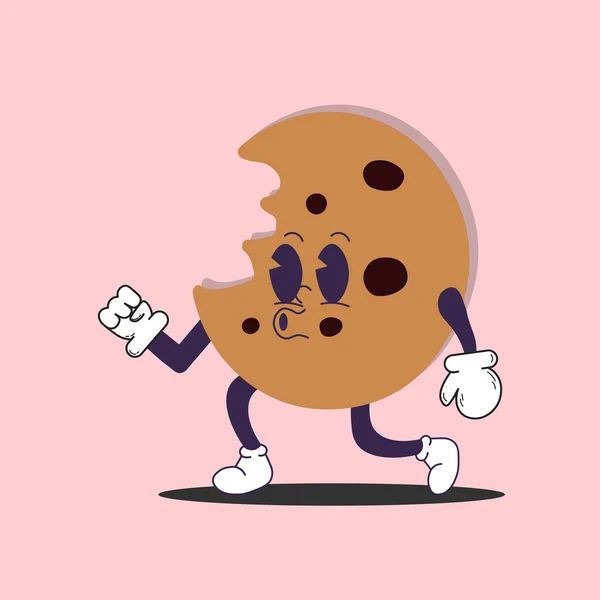 Cookie Mascot Design Vector Element — Stock Vector