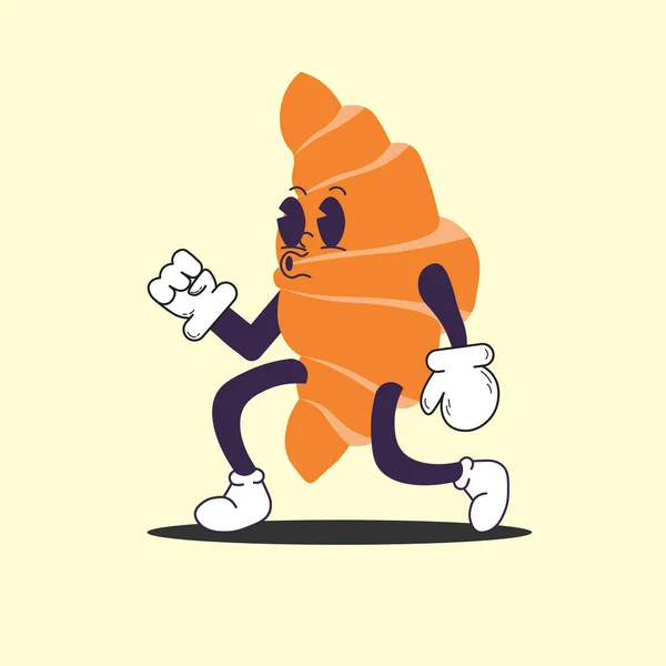 yiyecek kruvasan tasarım vektör elementi