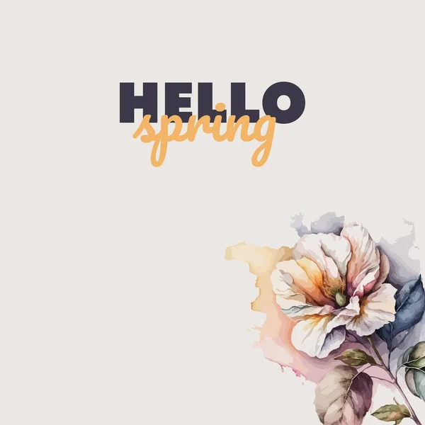 Merhaba bahar tasarım posteri, afiş 