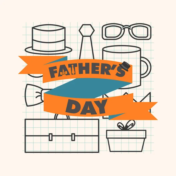 Happy Father Day Vector Design — Stock Vector