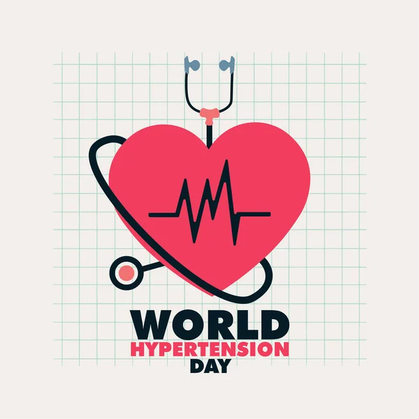 dünya hipertansiyon günü tasarım vektörü