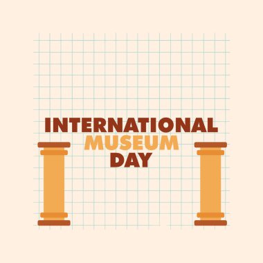 Uluslararası müze günü tasarım vektörü
