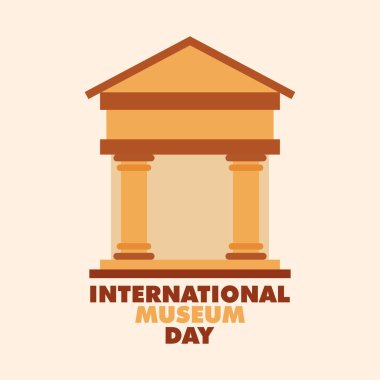 Uluslararası müze günü tasarım vektörü