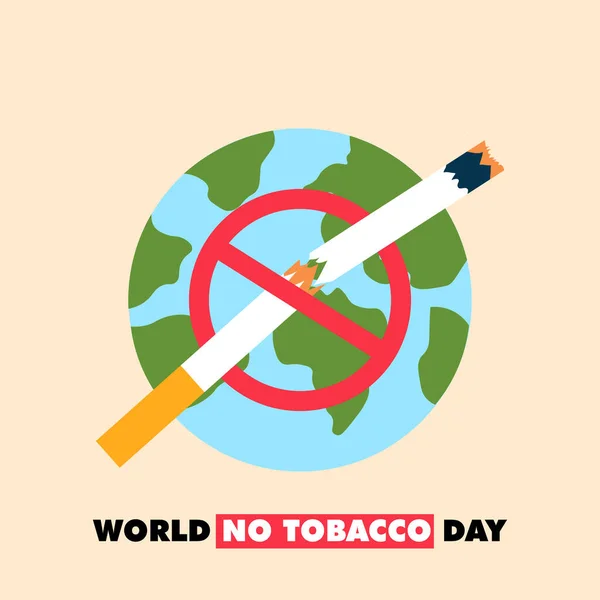 stock vector WORLD NO TOBACCO DAY DESIGN CAMPAIGN