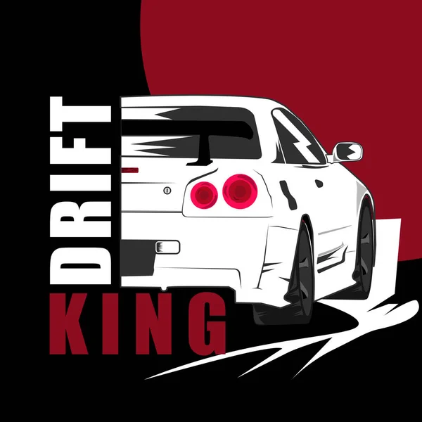 drift kral tasarım vektör ögesi