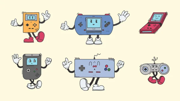 Retro Konsol vektör karakter tasarımı