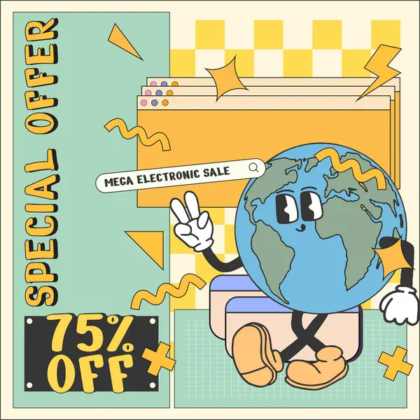 RETRO ÖZEL BANKASI SATILIK VECTOR