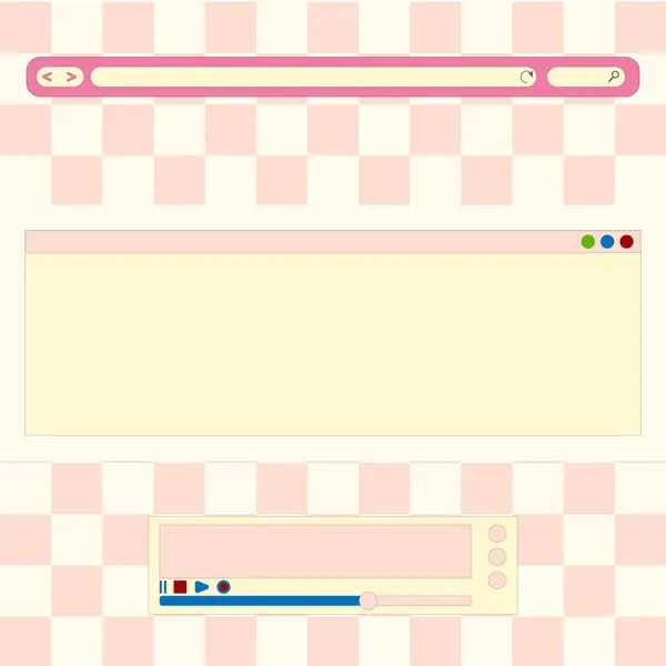 vektör sosyal retro ortam şablonu, teşekkürler mektup