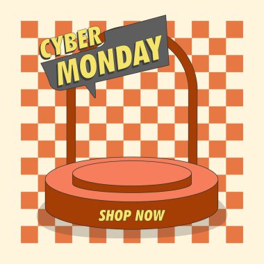 CYBER Pazartesi POSTER VECTOR DESIGN