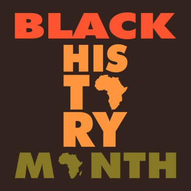 Black history month design vector 