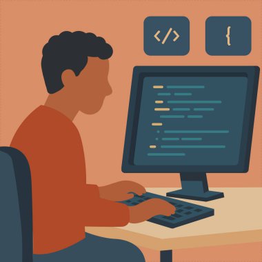 shillouette hikaye illüstrasyon vektörü