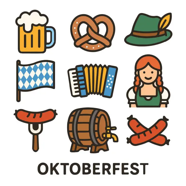 wweb, sosyal medya veya varlık için Ekim Festivali iniş sayfası