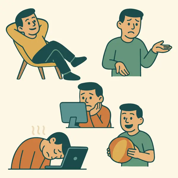 Reklam, poster, post, pankart, karakter tasarımı için serbest meslek hayatı dengesi