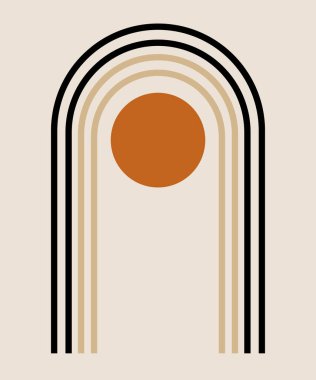 soyut geometrik minimalizm tasarım vektörü